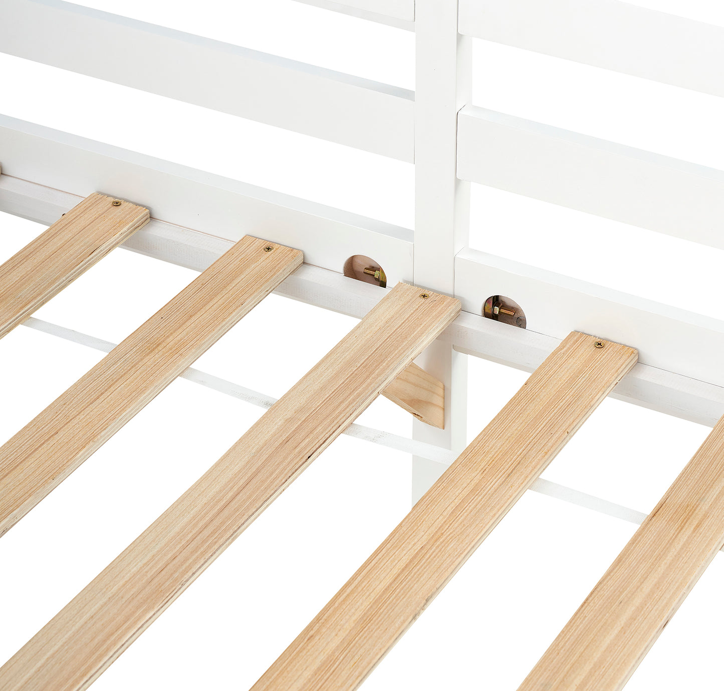 FLAT Single Pine Wooden Bed 96*198cm - White