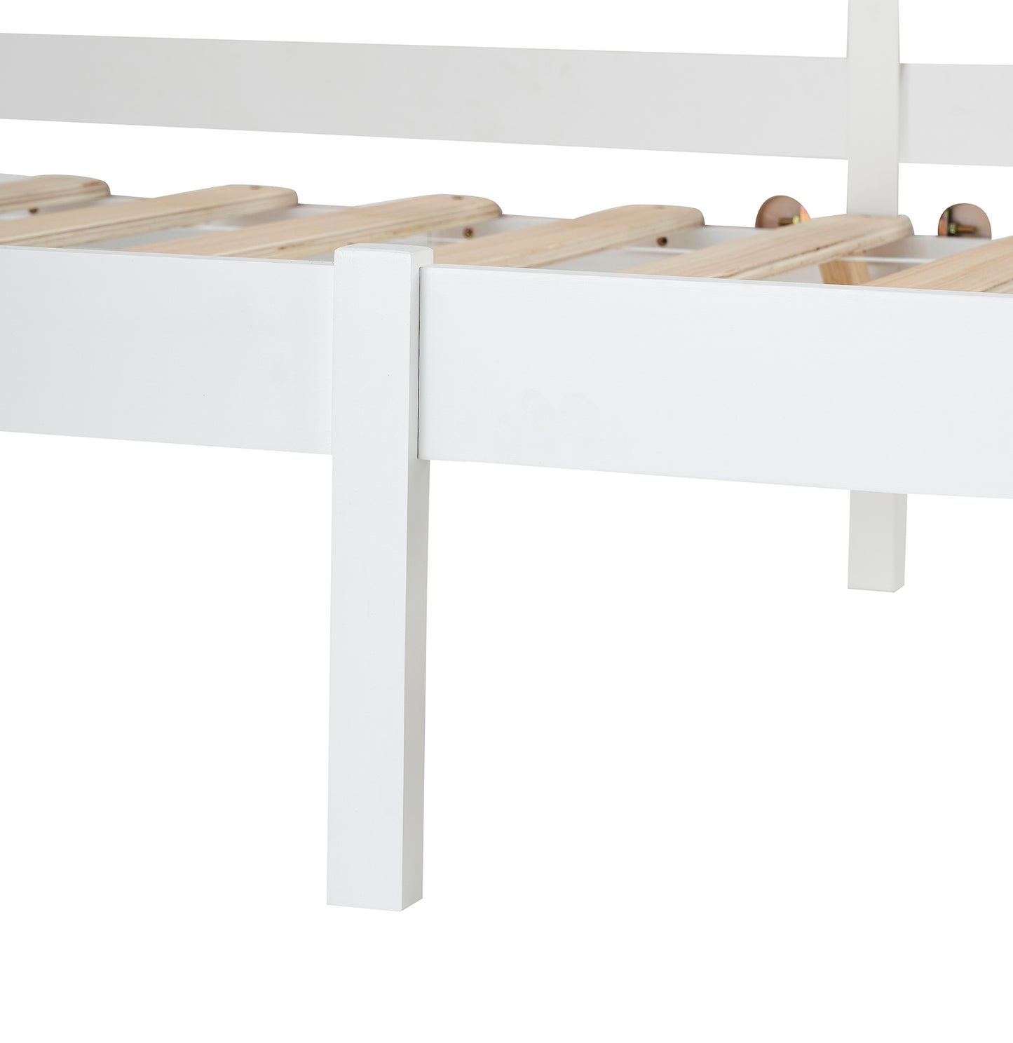 FLAT Single Pine Wooden Bed 96*198cm - White