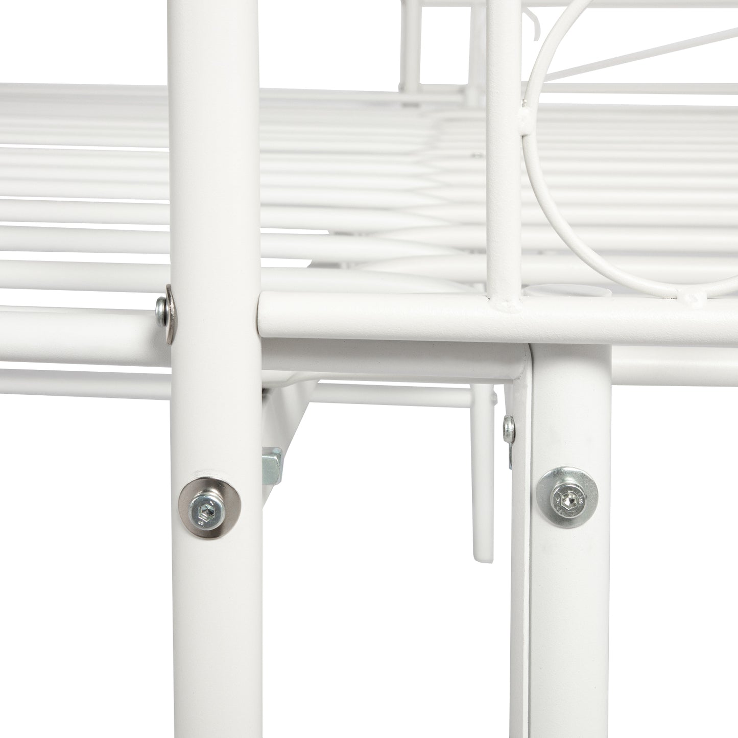 AVIOLA Day Metal Bed 93.2*199cm+93.5*191cm - White