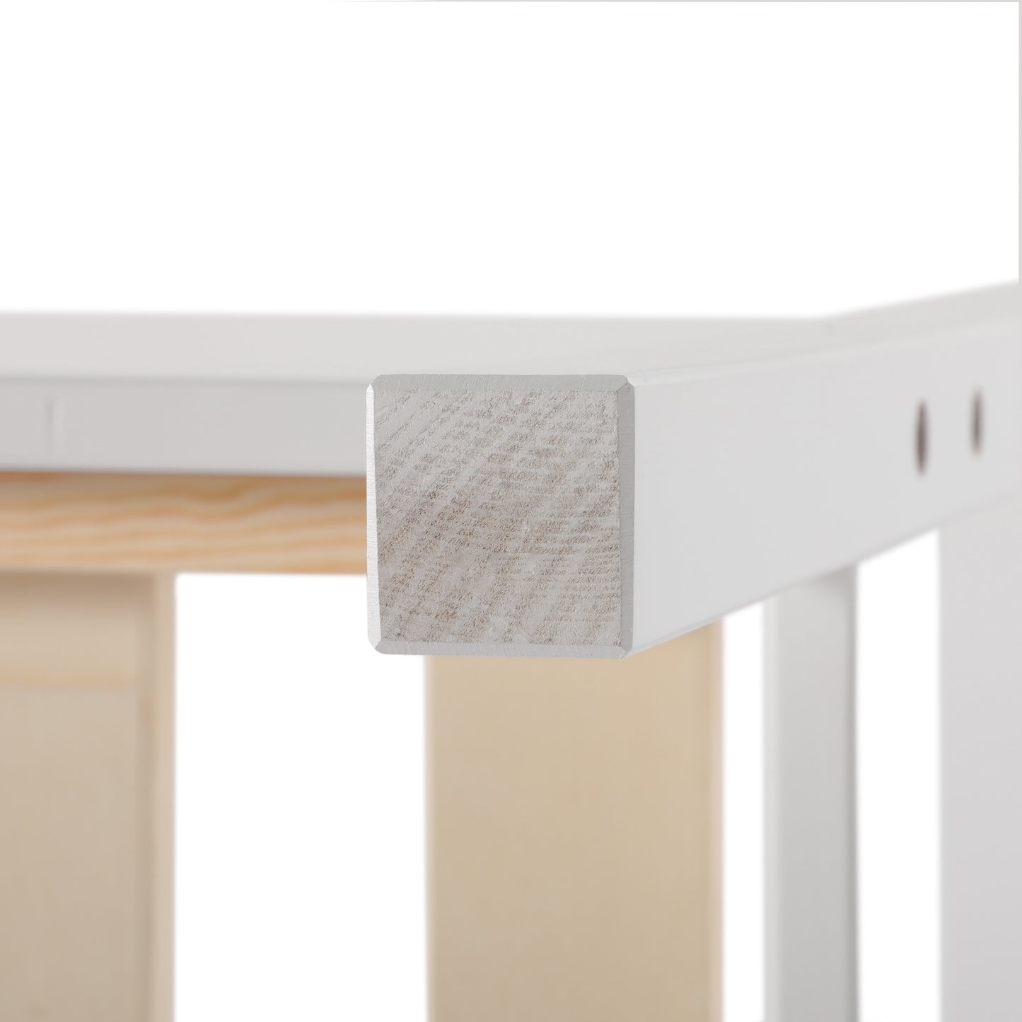 BIGLIA Single Pine Wooden Bed 96*198cm - White