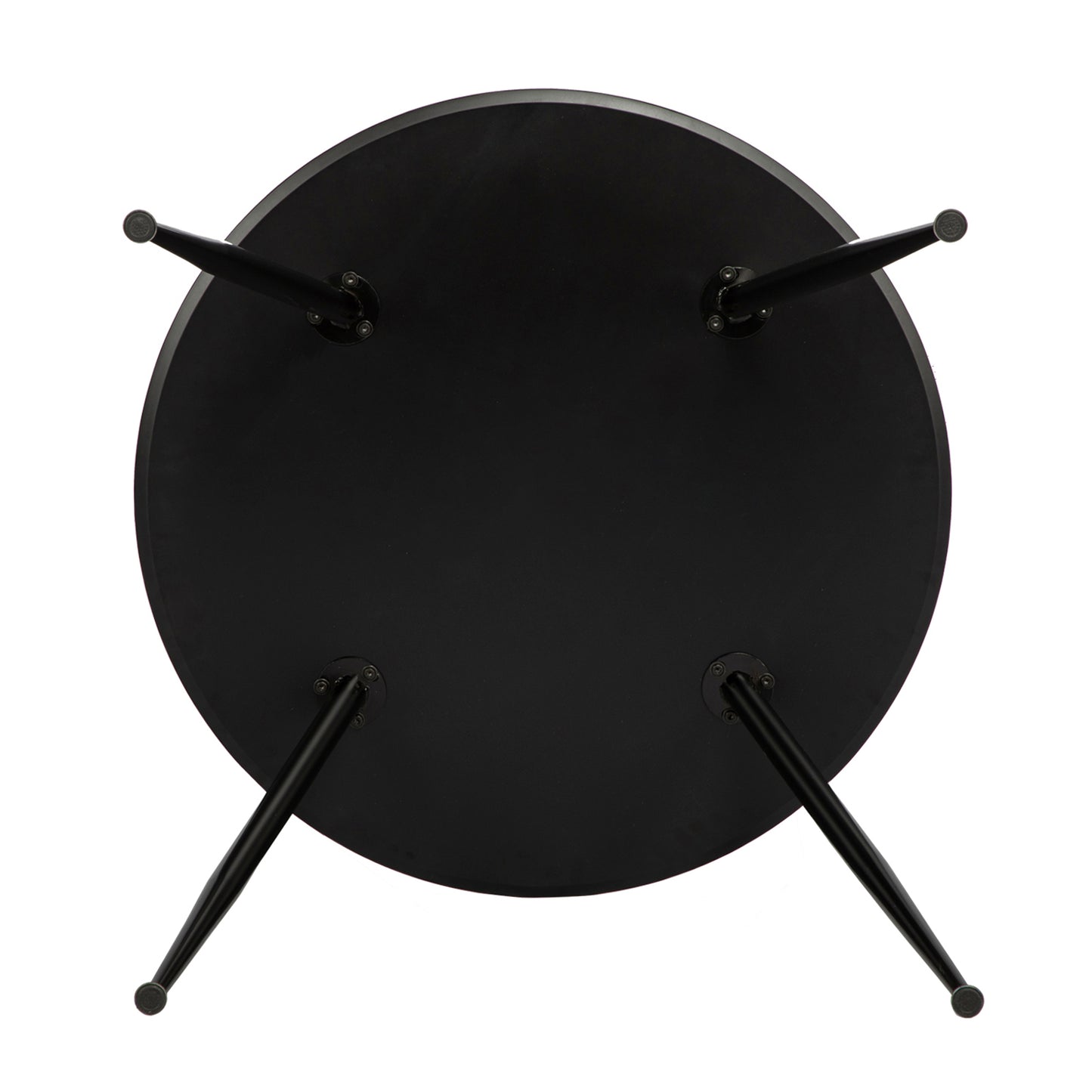 BURP 80cm Circle Dining Table With Iron Legs-Black