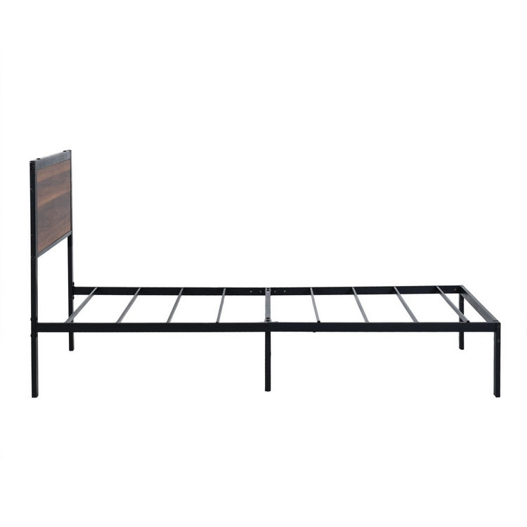 FOLAM Single Metal Bed 90*195.5cm - Brown