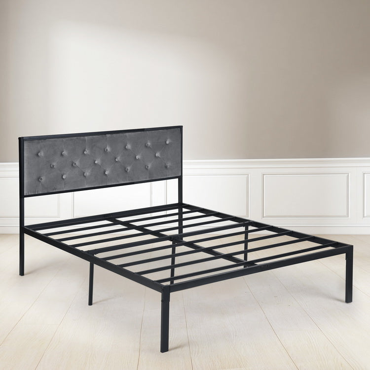 GOLYA Double Metal Bed 140*195cm - Gray