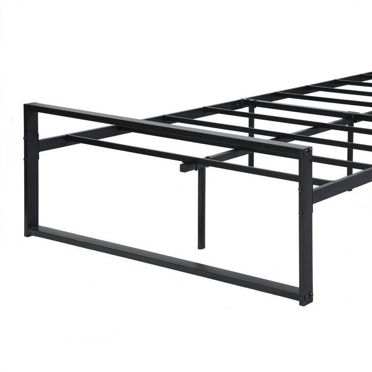 MIGLE Double Metal Bed 140*200cm - Walnut