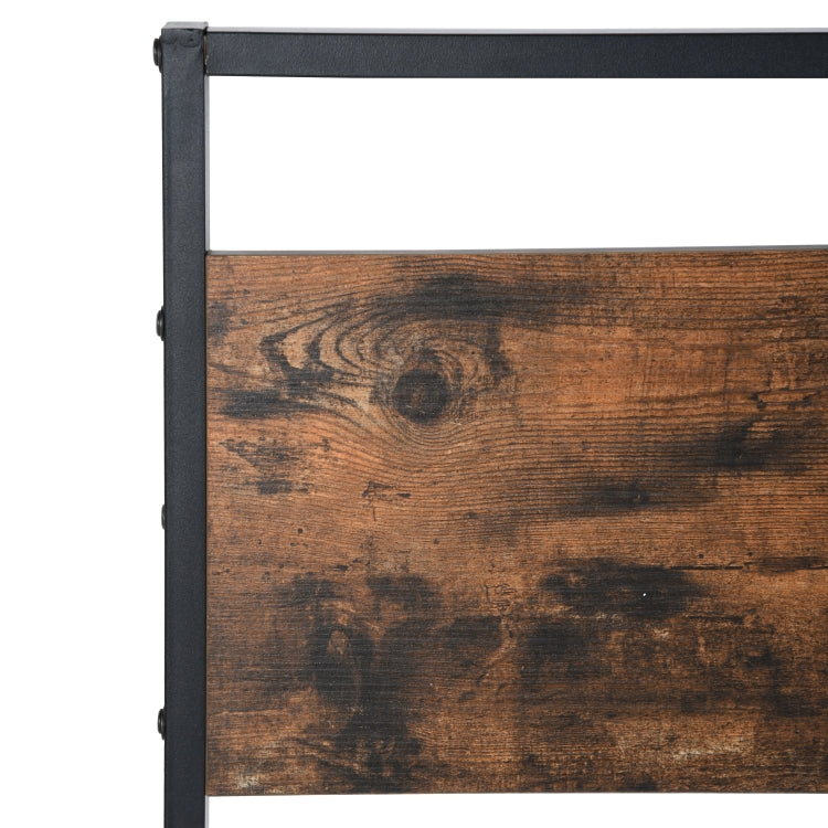 MIGLE Single Metal Bed 90*200cm - Walnut