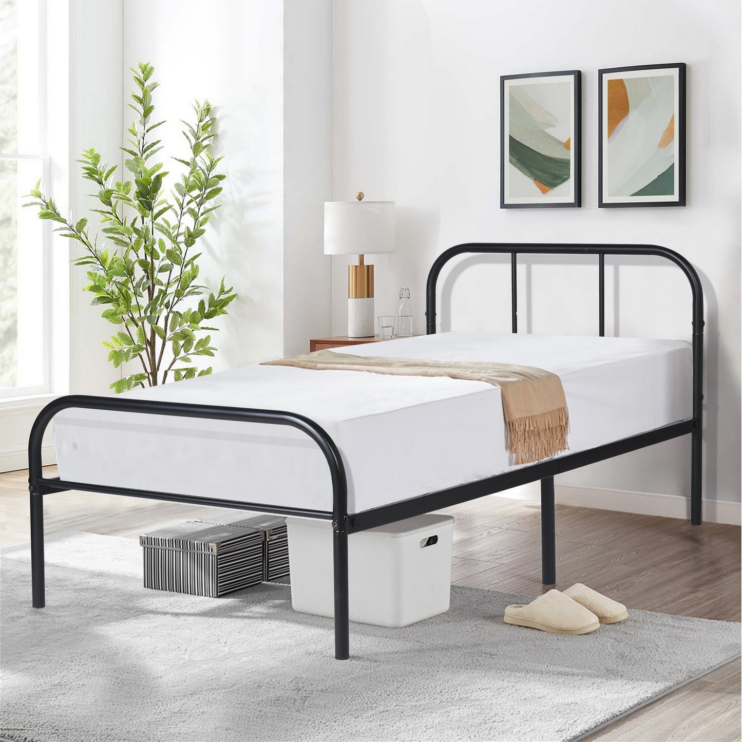 MILO Single Metal Bed 91.5*197cm - Black