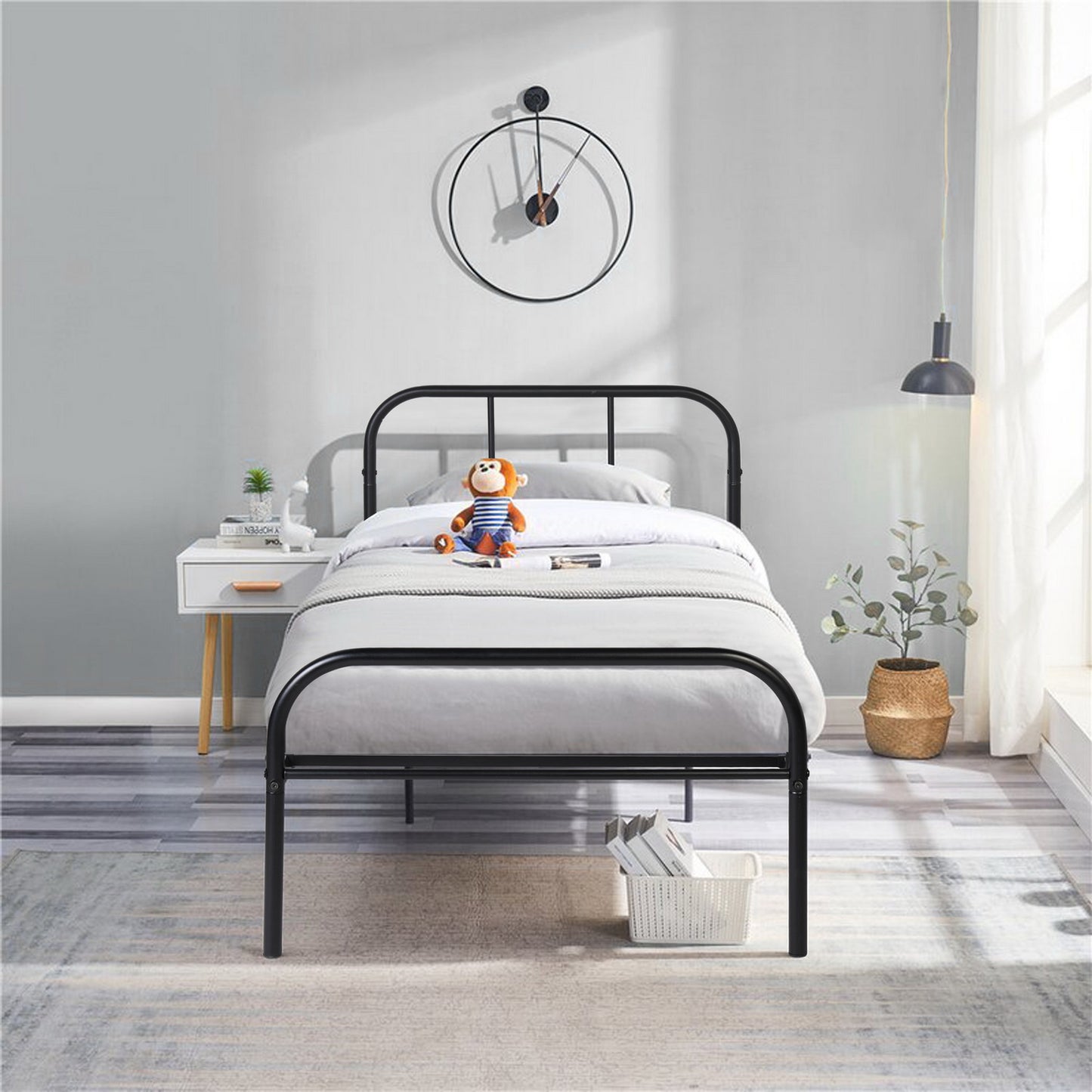 MILO Single Metal Bed 91.5*197cm - Black