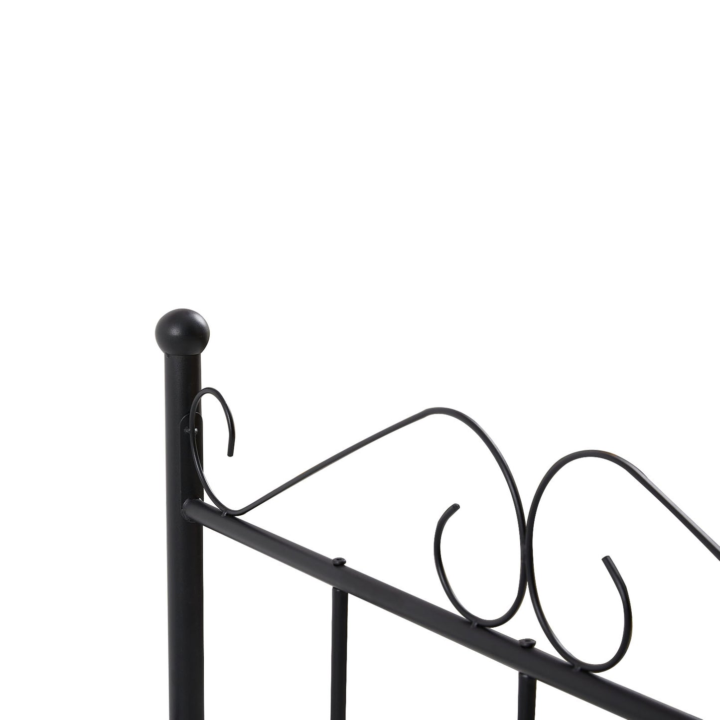 TIKI Double Metal Bed 103*207 cm - Black
