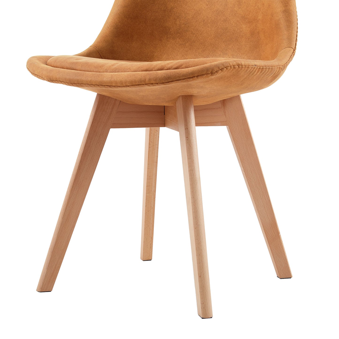 TULIP Dining Chair with Tech cloth-Light Brown