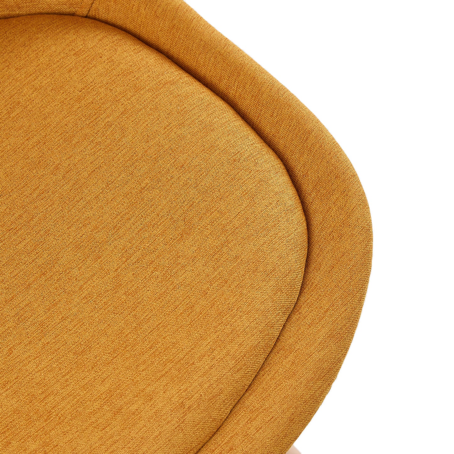 TULIP Dining Chair with Linen-Yellow