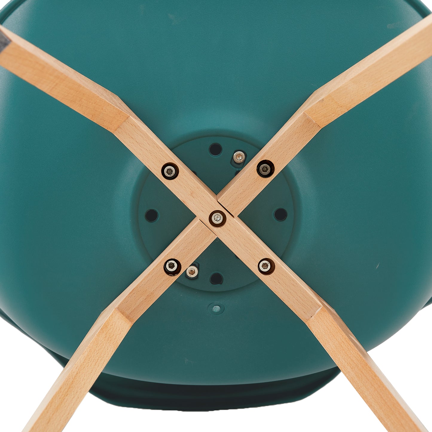 TULIP Dining Chair with Beech Legs - Dark Green