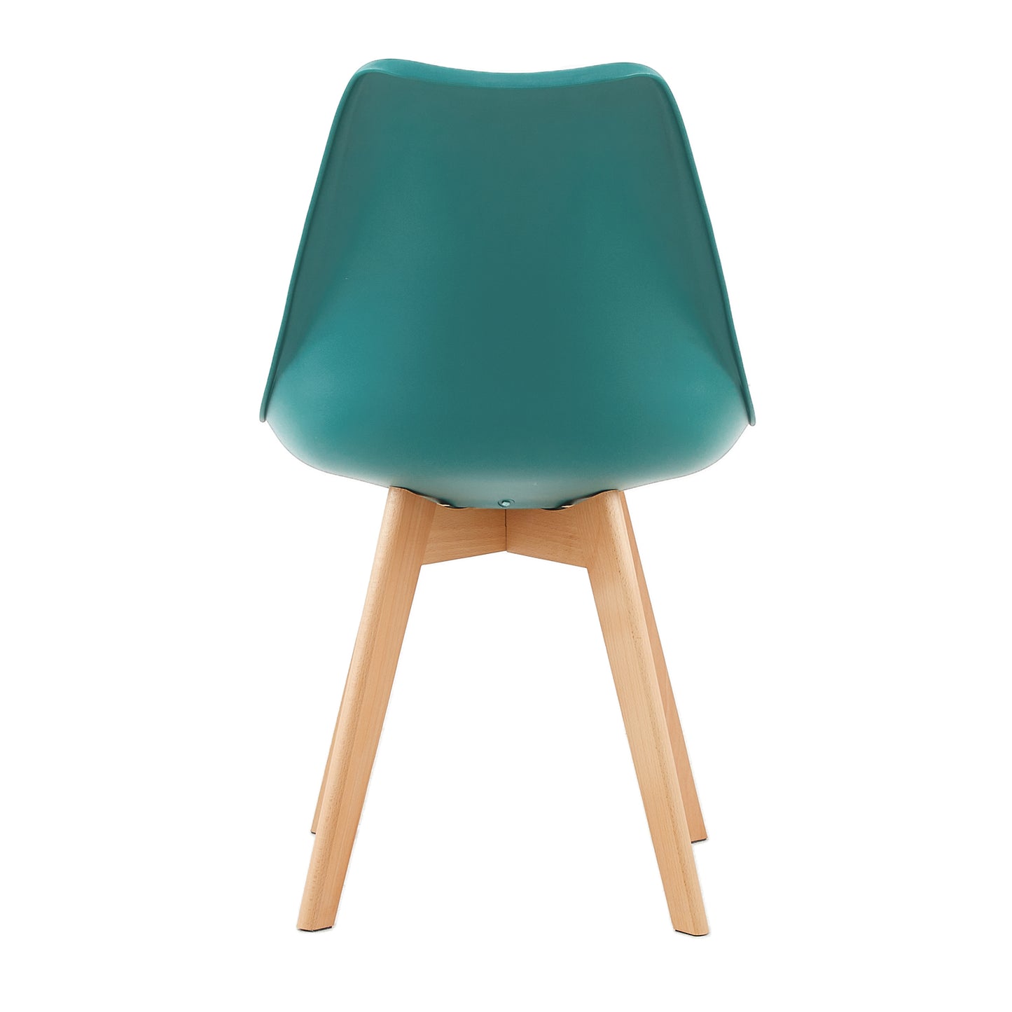 TULIP Dining Chair with Beech Legs - Dark Green