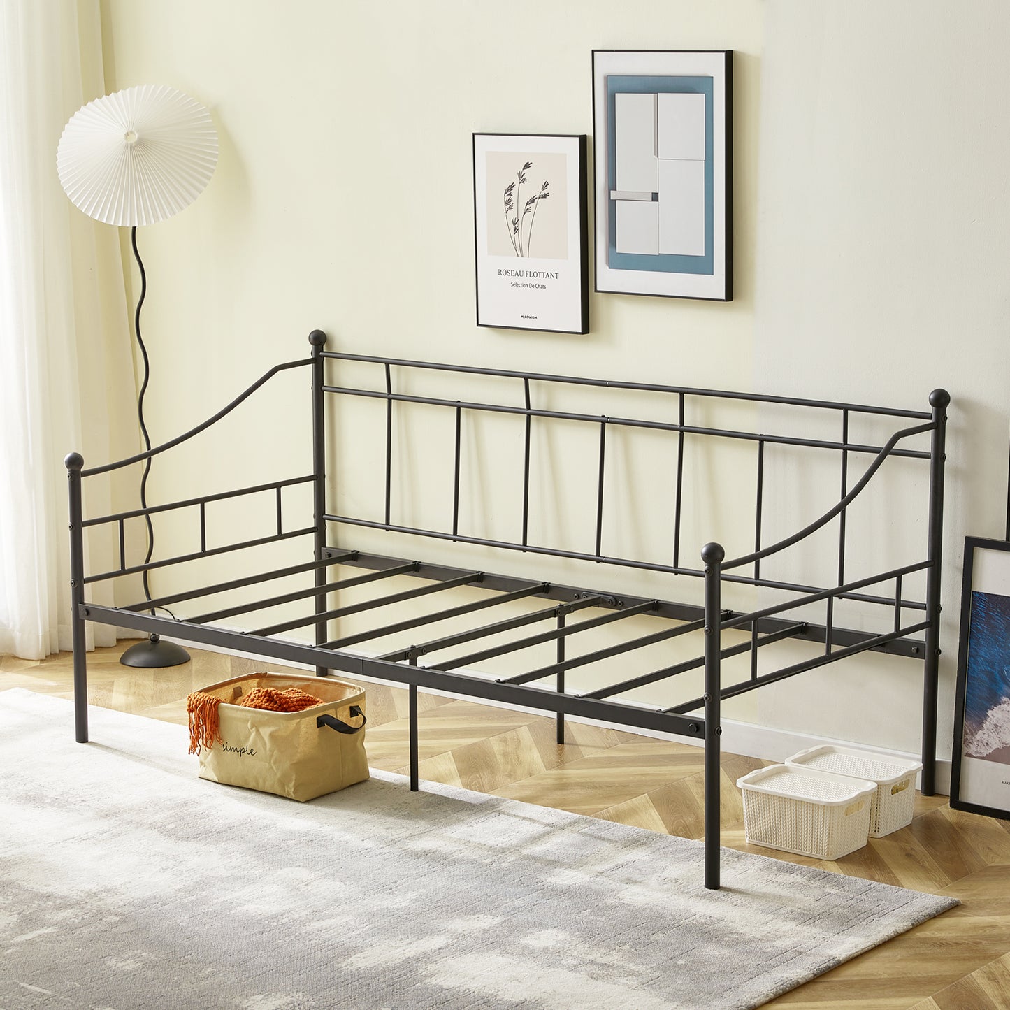 TUNA Single Metal Bed 93*197cm - Black