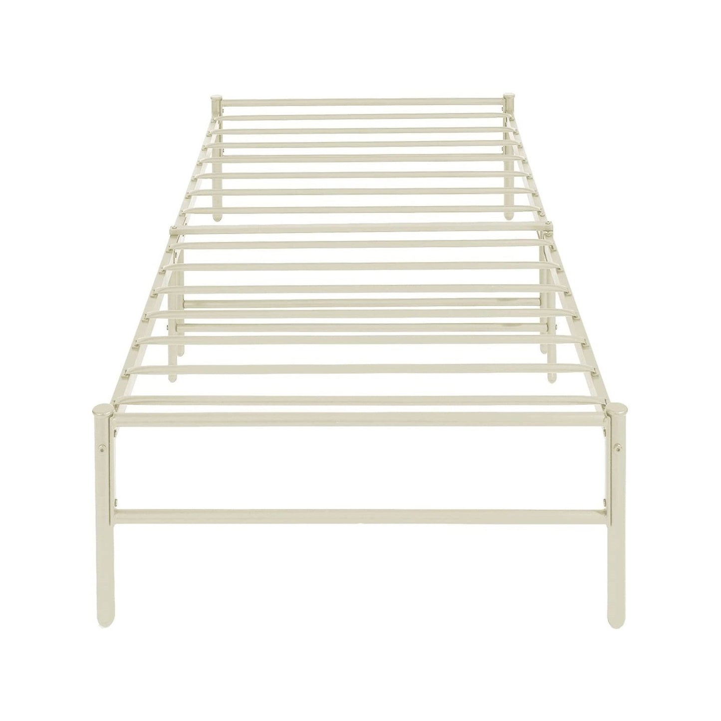 RUSSELL Single Metal Bed 94 * 196 cm - Black/White