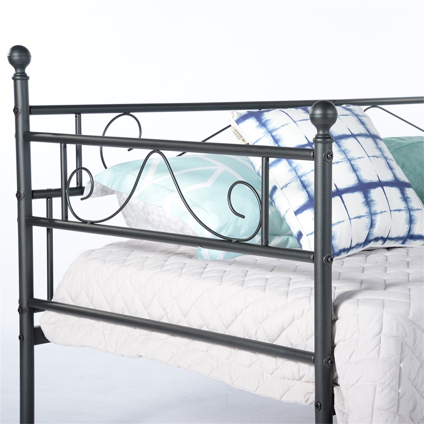 SOROSIS Metal Single Sofa Bed 95 * 196 cm - Black/White