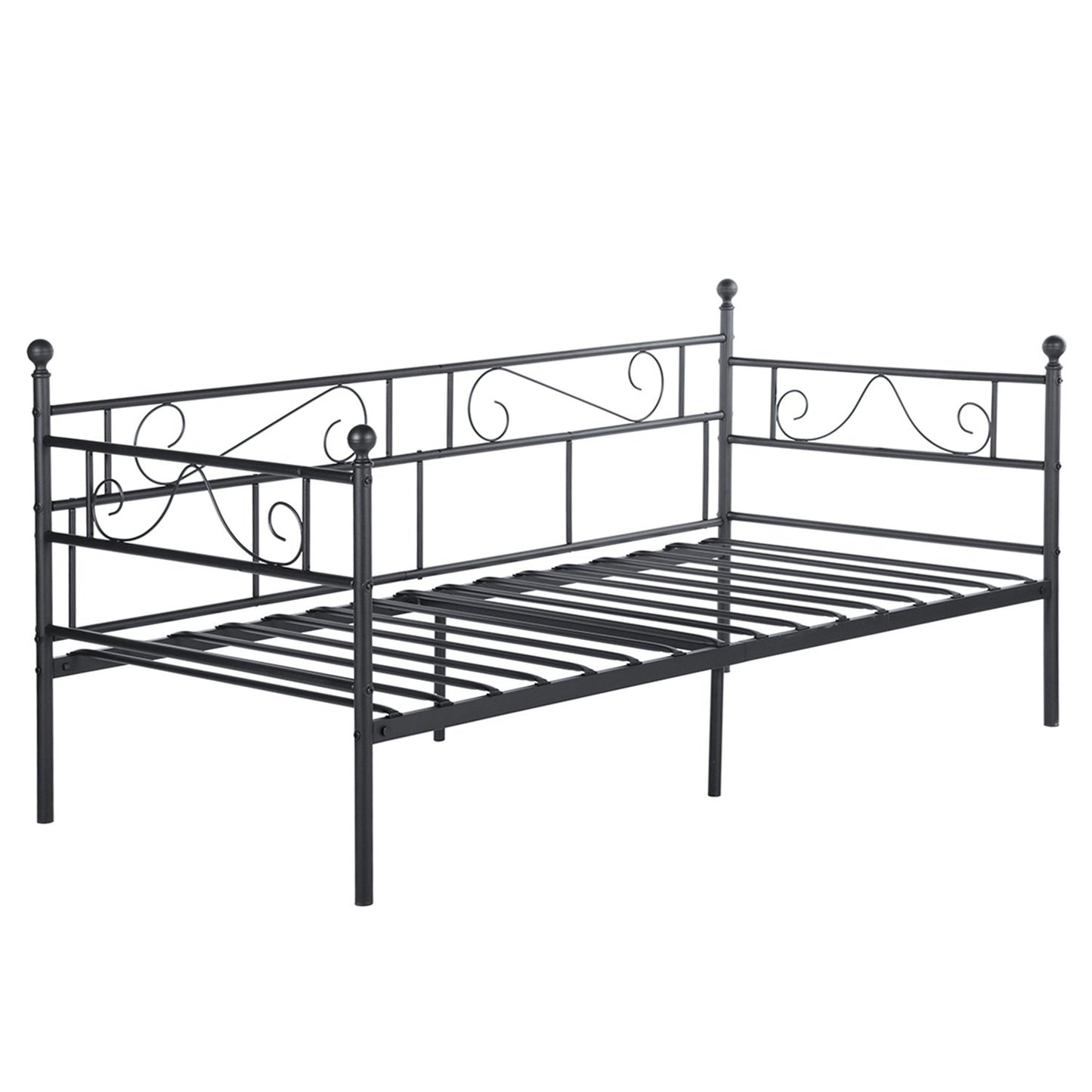 SOROSIS Metal Single Sofa Bed 95 * 196 cm - Black/White
