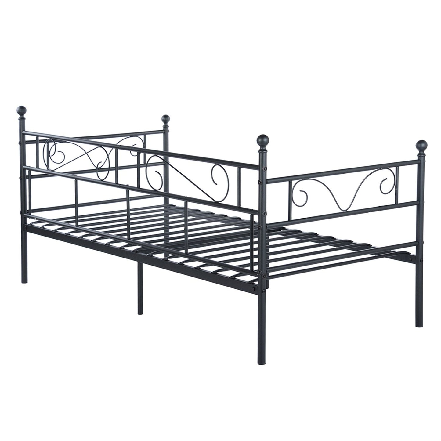 SOROSIS Metal Single Sofa Bed 95 * 196 cm - Black/White