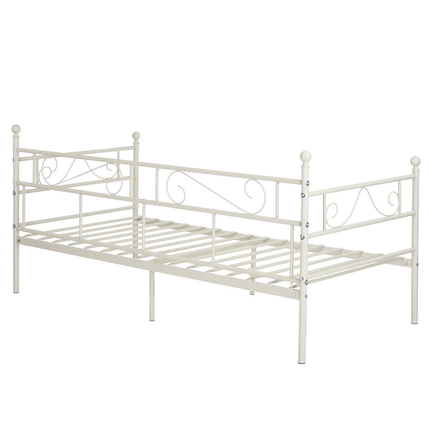 SOROSIS Metal Single Sofa Bed 95 * 196 cm - Black/White