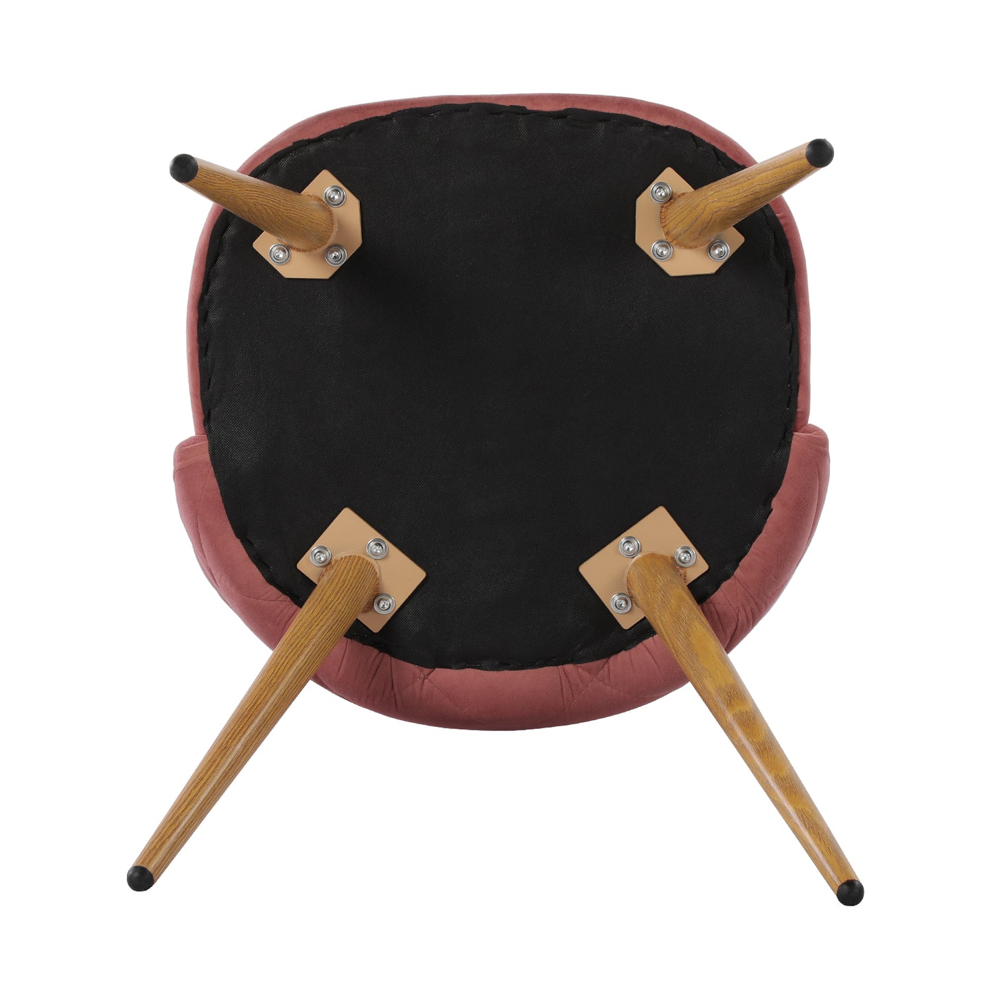 ZOMBA Velvet Dining Chairs with Metal Legs - Pink/Blue/Cactus