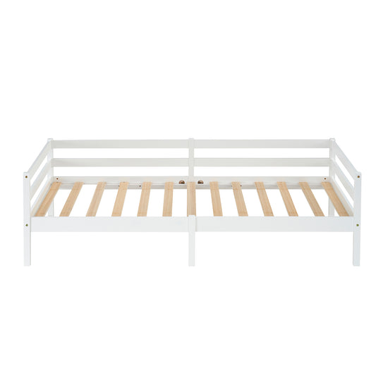 FLAT Single Pine Wooden Bed 96*198cm - White