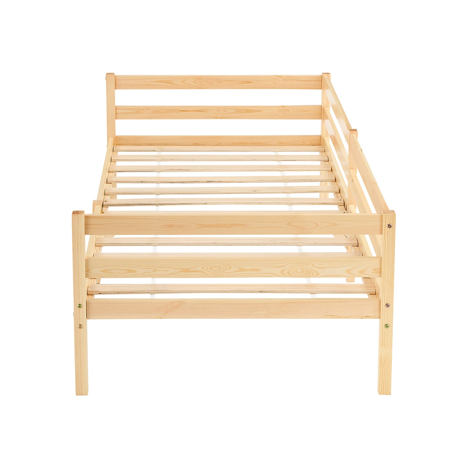 FLAT Single Pine Wooden Bed 96*198cm - Wood