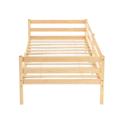 FLAT Single Pine Wooden Bed 96*198cm - Wood