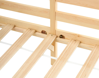 FLAT Single Pine Wooden Bed 96*198cm - Wood