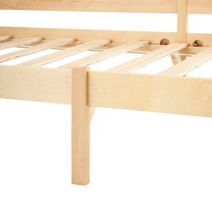 FLAT Single Pine Wooden Bed 96*198cm - Wood