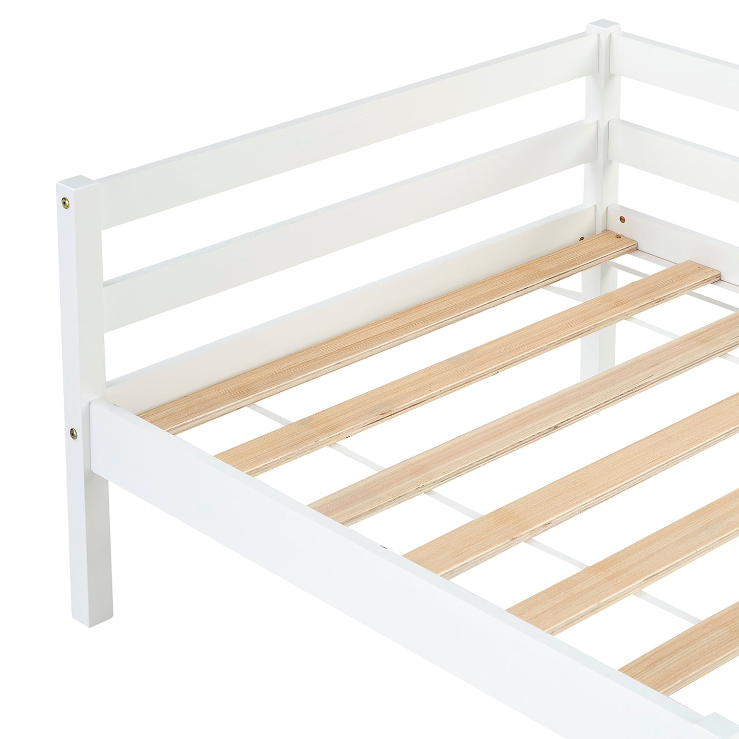 FLAT Single Pine Wooden Bed 96*198cm - White