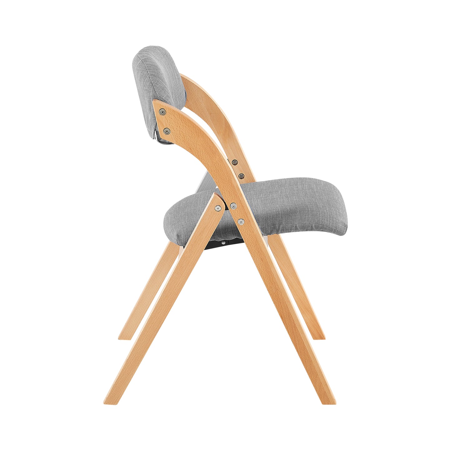 KEWA Folding Chair with Beech Leg - Gray