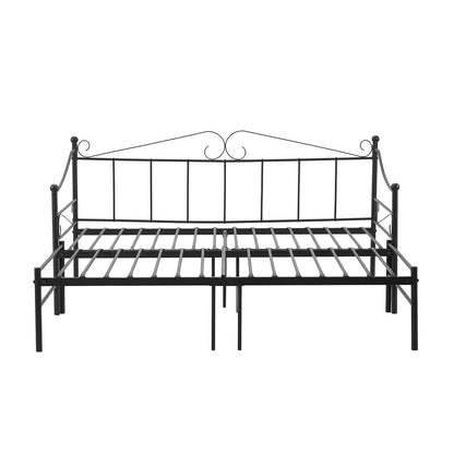 HARMAN Day Metal Bed 95.5*196.4cm+93.5*190.5cm - Black