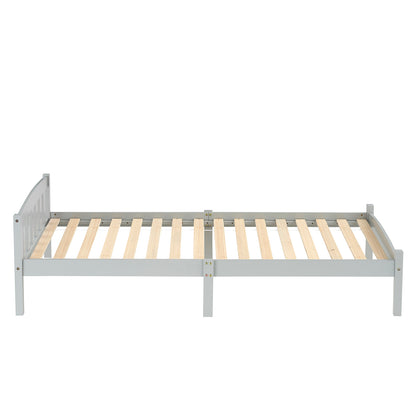 ABATE Single Pine Wooden Bed 96*198cm - Gray