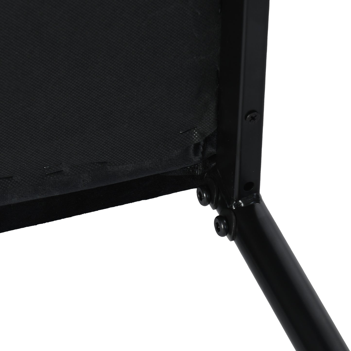 ANN Velvet Dining Chair with Iron Legs - Black