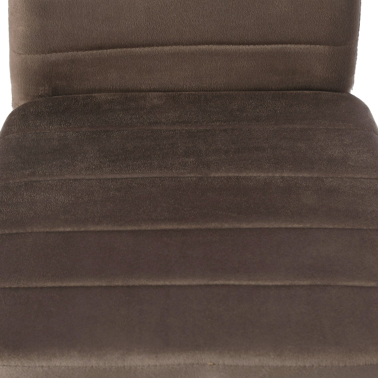ANN Velvet Dining Chair with Iron Legs - Brown