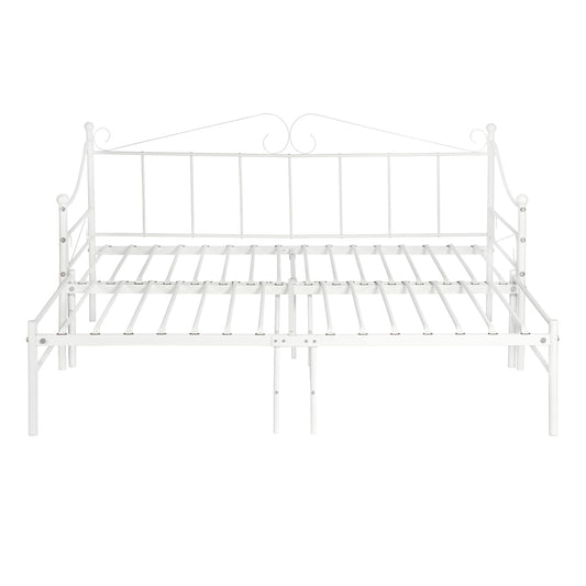 AVIOLA Day Metal Bed 93.2*199cm+93.5*191cm - White