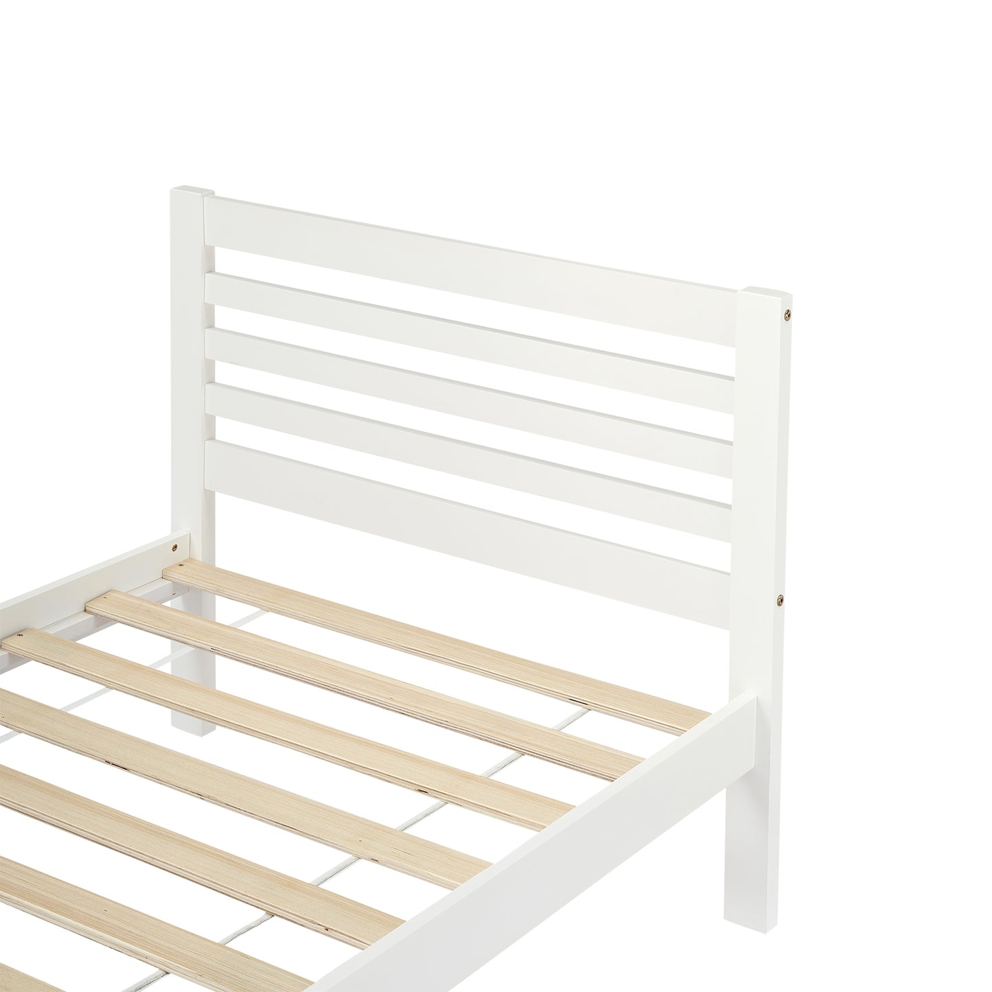 BEAN Single Pine Wooden Bed 98*196cm - White