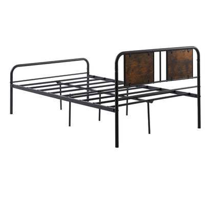 BERRY Small Double Metal Bed 123*196.4 cm - Black