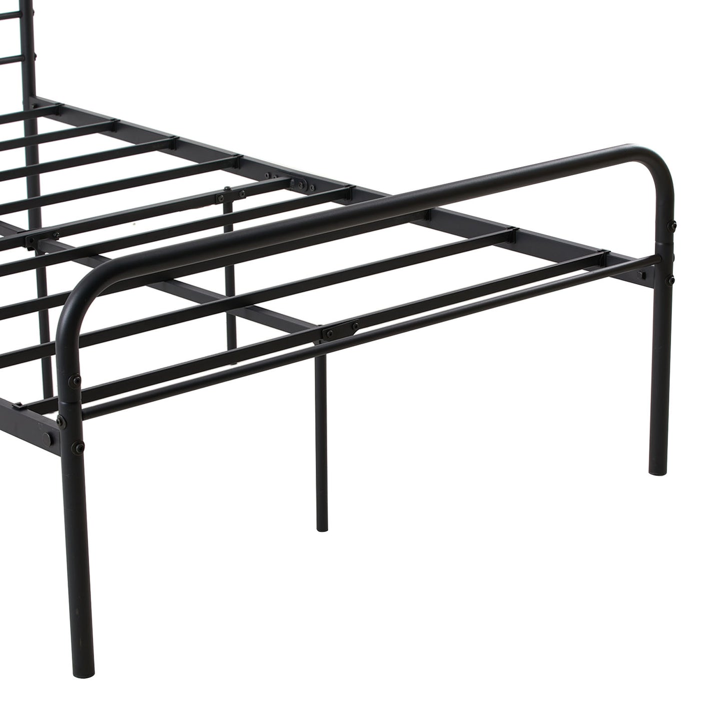 BERRY Small Double Metal Bed 123*196.4 cm - Black