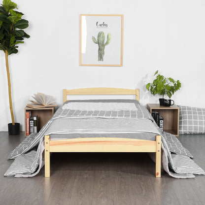 BIGLIA Single Pine Wooden Bed 96*198cm - Wood