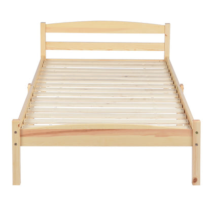 BIGLIA Single Pine Wooden Bed 96*198cm - Wood