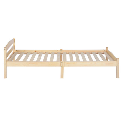 BIGLIA Single Pine Wooden Bed 96*198cm - Wood