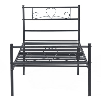 BORINI Single Metal Bed 91.5*197cm - Black
