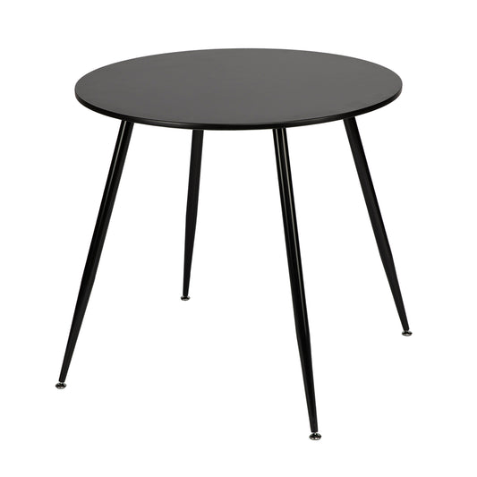 BURP 80cm Circle Dining Table With Iron Legs-Black