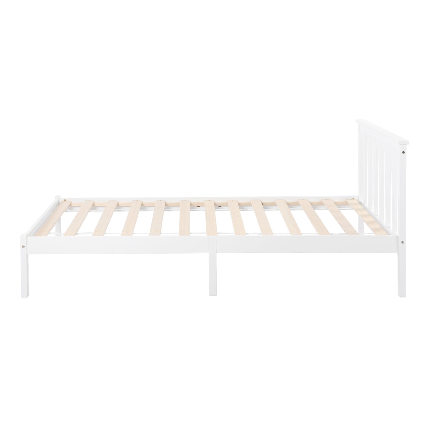 COLE Single Pine Wooden Bed 97.2*196cm - White