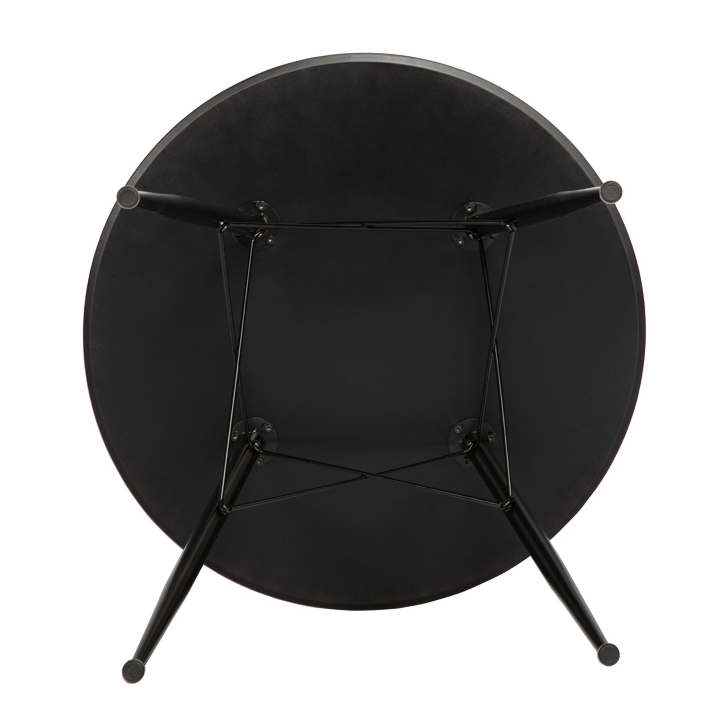 CORE 80cm Circle Dining Table With Iron Legs-Black