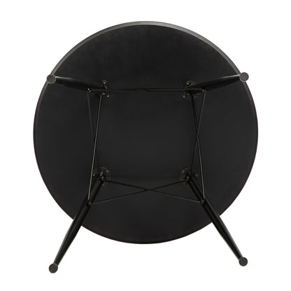 CORE 80cm Circle Dining Table With Iron Legs-Black