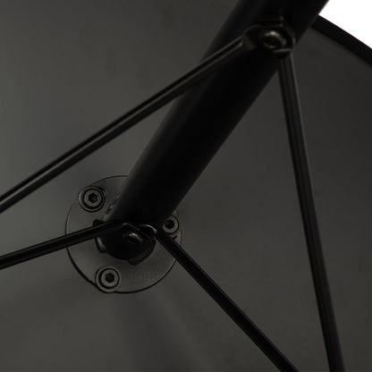 CORE 80cm Circle Dining Table With Iron Legs-Black