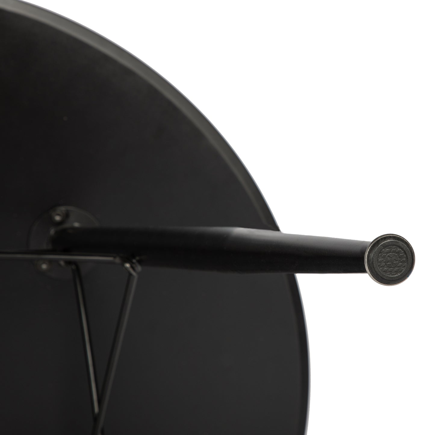 CORE 80cm Circle Dining Table With Iron Legs-Black
