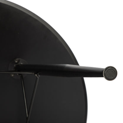 CORE 80cm Circle Dining Table With Iron Legs-Black