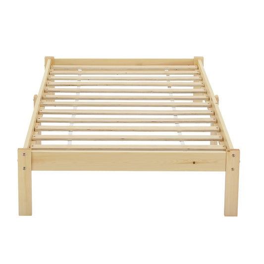 CYCAS Single Pine Wooden Bed 98*196cm - Wood